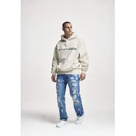 2y studios Firio Destroyed Straight Jeans Blau 29