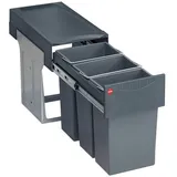 HAILO Mülleimer Küche, Einbau 30 cm Schrank, Abfalleimer 3x10 Liter