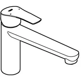 Grohe Eurosmart chrom, schwenkbarer, mittelhoher Auslauf