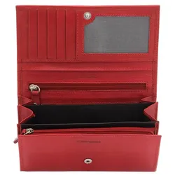 Aufbewahrungstasche LADY, Damen, rot, 100% Leder, Taschen