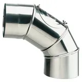 m�ck Edelstahl Abgasrohr Rauchrohrbogen Bogen Möck DN130 mm Knie Heizung verstellbar Abgas