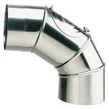 m�ck Edelstahl Abgasrohr Rauchrohrbogen Bogen Möck DN130 mm Knie Heizung verstellbar Abgas