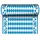 Papstar Tischläufer soft selection blau, weiß 40,0 cm x 24,0 m, 1 Rolle