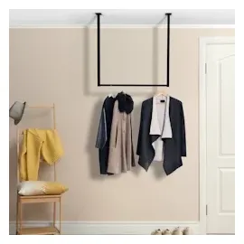 CLP Fenton Kleiderstange 80x80x7 schwarz