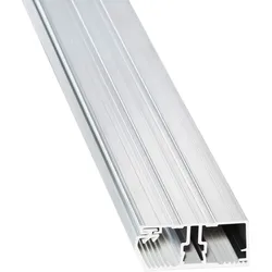A2 Deckprofil + Gummi Auflageband | Randprofil | 16 mm | Aluminium und Gummi | Blank | 3000 mm