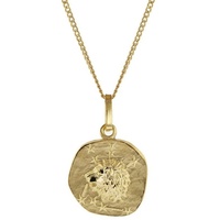 trendor 15022-08 Kinder-Halskette mit Sternzeichen Löwe 333/8K Gold, 42 cm