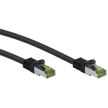goobay GHMT-zertifiziertes CAT 8.1 Patchkabel, S/FTP (PiMF), schwarz