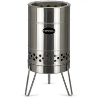 Petromax Pyron Feuertonne Grilltonne aus Edelstahl 44,5 x 44,5 x 75 cm