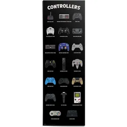 Poster REINDERS "Controllers", schwarz (farbe bild(er): schwarz), B:53cm H:158cm T:0,1cm, Bilder, Teenager Zimmer - Schwarz - 170 gr. Papier - Games - 53x158 cm