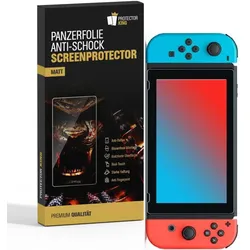 2x Panzerfolie für Nintendo Switch Displayschutz Schutzfolie MATT ANTI-SHOCK/ ANTI-KRATZ/ ANTI-BRUCH/ ANTI-SCHMUTZ/ ANTI-REFLEX