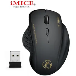 iMICE Drahtlose Maus Ergonomische Computer Maus PC Optische Mause mit USB Empfänger 6 Tasten 2,4 GHz Drahtlose Mäuse 1600 DPI Für Laptop