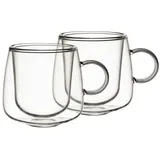 Villeroy & Boch Espresso-Glas, Set 2tlg. Artesano Hot&Cold Beverages Länge 9,4 x Breite 7,3 Höhe 7,1 cm