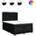 vidaXL Boxspringbett 140 x 200 cm Schwarz