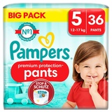 Pampers Premium Protection Pants Größe 5, 12kg - 17kg 36 St