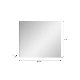 VCM Spiegel Salsa weiß hochglanz