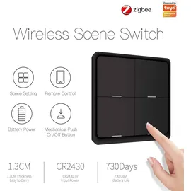 Moes ZigBee Mehrzweck-4-Tasten-Szenenschalter