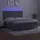 vidaXL Boxspringbett mit Matratze & LED Hellgrau 160x200 cm Samt