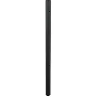 GAH Alberts Klobenpfosten für Einzeltore 6 x 6 x 100 cm Aluminium Schwarz