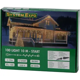 Best Season LED Lichterkette 10 m Schwarz warmweiß