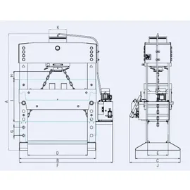 ELMAG Hydraulische Werkstattpresse - 81817