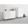OTTO home Highboard 80 x 121 x 41 cm Weiß / Wotan Eiche