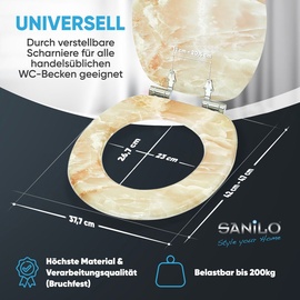 Sanilo WC-Sitz »Marmor Natur«,
