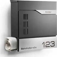 Newhabitat Oslo Anthrazit inkl. Zeitungsfach