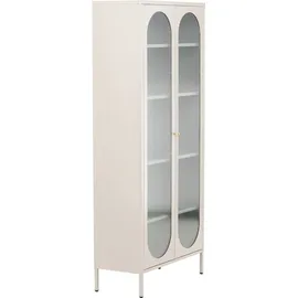 VCM Vitrine Lima 80 x 35 x 180 cm Beige