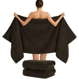 hammetex Saunatuch 80 x 200 cm braun 2 St.