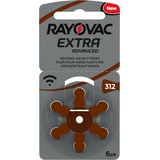 40 x Stück Rayovac Extra Typ 312 ZL3 KIND Hörgerätebatterien braun MHD 2027 NEU