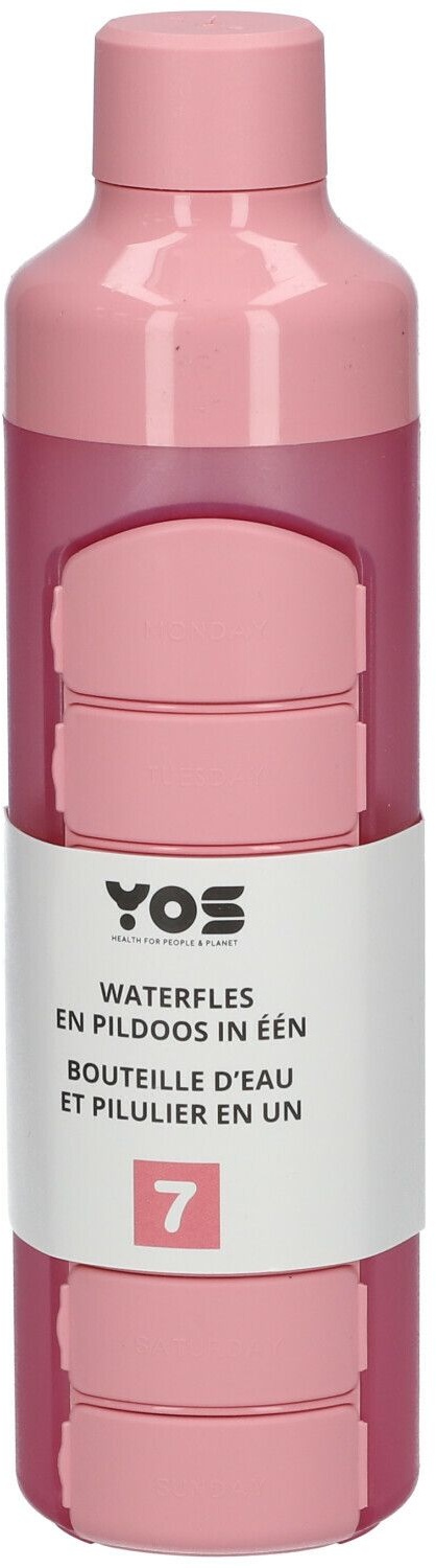 YOS Wasserflasche und Wochenpaper in einem Perfect pink