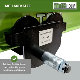 Trutzholm Werkstattkran Stahl 2400 - 3600 mm grün/schwarz
