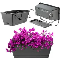 Kadax Blumenkasten mit Griffen, 40 cm, Grau – KADAX