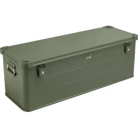 AluBox Aluminium 159 Liter Olivgrün abschließbar