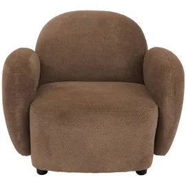 Mendler Sessel HWC-P33 Chenille 86 x 77 x 86 cm Braun
