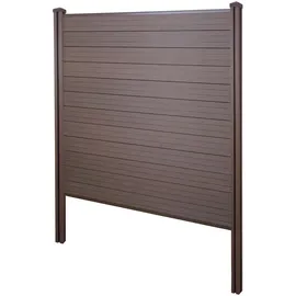 Mendler Windschutz WPC 182 x 9 cm Braun