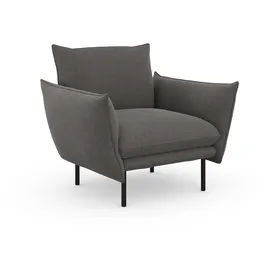 OTTO home Cocktailsessel Stine Polyester 96 x 86 x 86 cm Grau