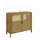 Vicco Waschbeckenunterschrank Liora, Bambus/Rattan/Creme, 68 x 60 cm mit 2 Türen zur Aufbewahrung von Badutensilien und Handtüchern