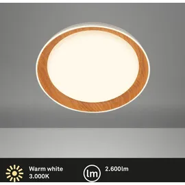 Briloner Ijus 1 LED quadratisch Holz 43 x 8 cm