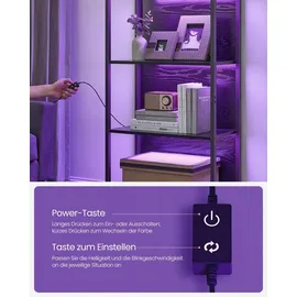 VASAGLE Bücherregal 30,3 x 60 x 178,6 cm