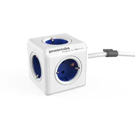 Allocacoc Schuko-Steckdose 1,5 m Blau 5 St.