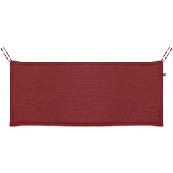 Bank-Auflage Unica 110 x 45 cm Stoff Rot