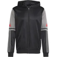Adidas Herren SQUADRA25 Hoody Black/Team Grey Four/Pure Ruby, 3XL