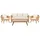 Beliani Vittoria Set 5-tlg. Beige/Weiß/Braun