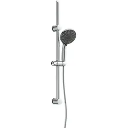 Schütte Duschset ADRIA, Duschkopf mit Schlauch und Halterung, Handbrause mit 5 Funktionen, Duschbrause, Dusche Chrom