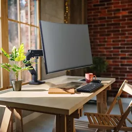 Ergotron HX Desk Monitor Arm schwarz