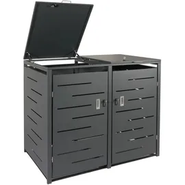 Proregal Mülltonnenbox XL 116 x 141 x 98 cm anthrazit