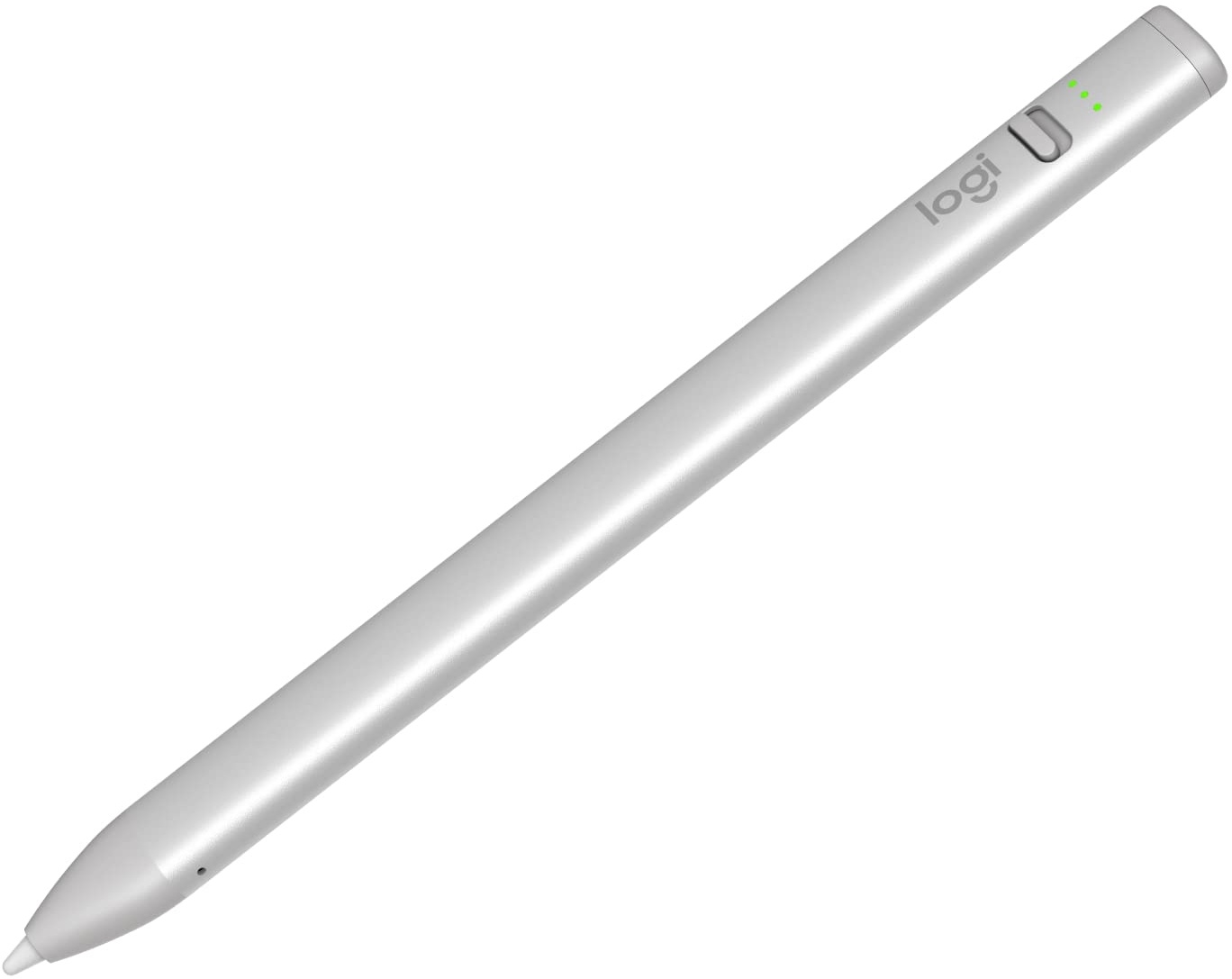 Logitech Crayon - Digitaler Zeichenstift für iPad (iPad-Modelle mit USB-C-Anschlüssen) mit Apple Pencil Technologie, pixelgenauer ohne Verzögerung, Smart-Tip mit Schnellladung über USB-C - Silber