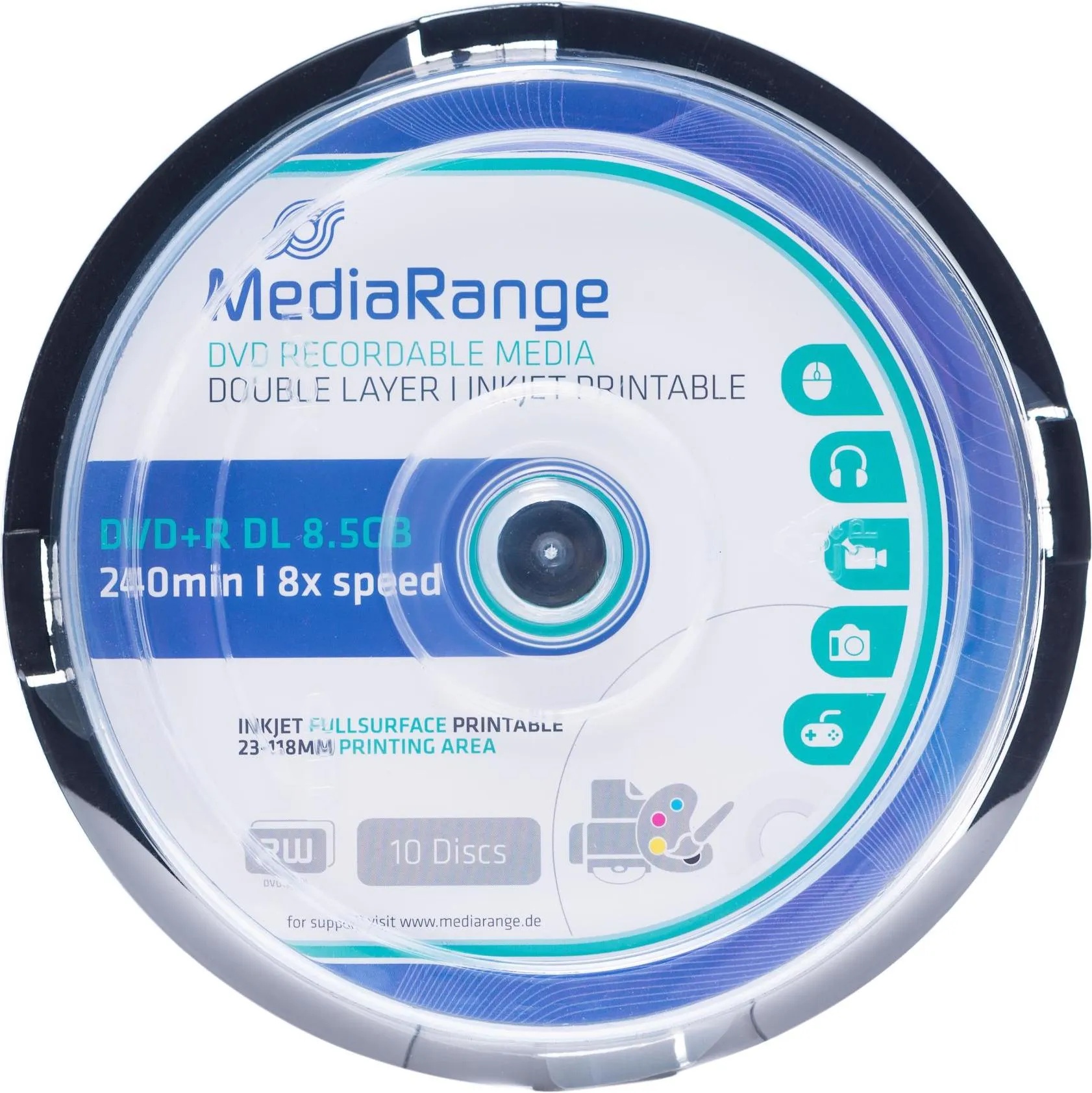 dvd r 8,5 gb double layer spindel