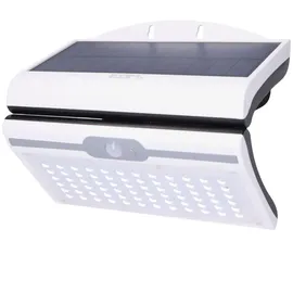 EDM Wandleuchte Solar 6 W 23,0 cm inkl. Bewegungsmelder weiß